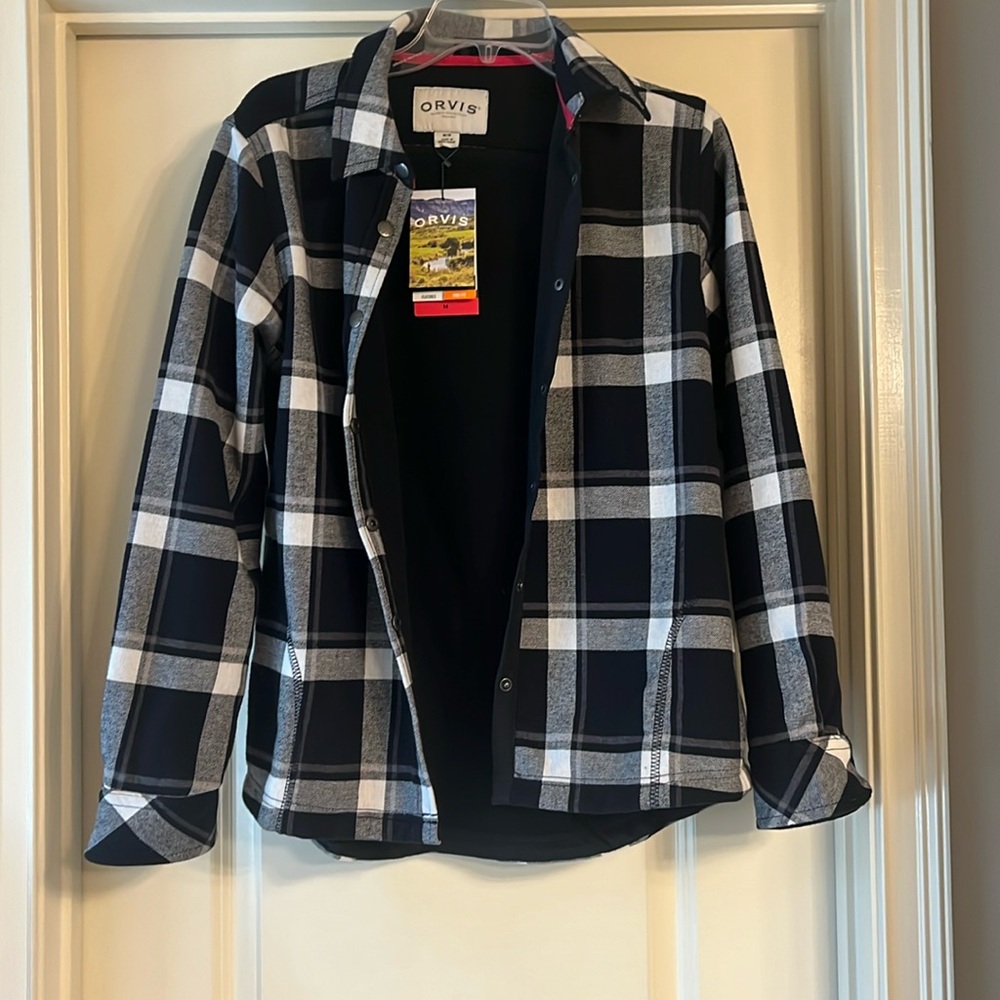 Orvis flannel shacket size M -NWT